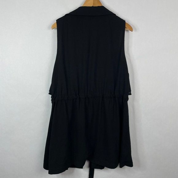 Anthropologie Black Sleeveless Vest - Picture 4 of 6